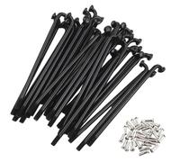 S SENQI Raggi per bicicletta elettrica 12G in acciaio con tappo in rame, ruota triciclo per bici elettrica, varie dimensioni, 28 pezzi, nero, 125 mm