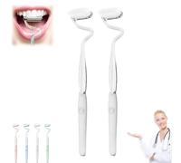 S Shaped Toothbrush, Multi-Functional S-Shaped Toothbrush, Scientific Vertical Brush Comprehensive Care for Teeth and Gums, Ultra-Clean Adult Soft toothbrushes (2*White)