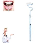 S Shaped Toothbrush, Multi-Functional S-Shaped Toothbrush, Scientific Vertical Brush, Comprehensive Care for Teeth And Gums, Adult Interdental Cleaner (Blue)