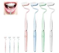 S Shaped Toothbrush, Multi-Functional S-Shaped Toothbrush with Soft Bristles, S-Shaped Manual Toothbrushes, Vertical Toothbrushes, Ultra-Clean Adult Soft toothbrushes (Mix)