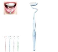 S Shaped Toothbrush, Multi-Functional S-Shaped Toothbrush with Soft Bristles, S-Shaped Manual Toothbrushes, Vertical Toothbrushes, Ultra-Clean Adult Soft toothbrushes (Blue)