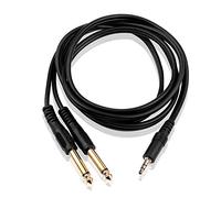 S SIENOC 1.5M 3,5mm a Doppio 6,35mm Cavo Jack Mono Cavo Stereo 3.5 a 6.35 mm Aux in per Collegare Smartphone, Tablet, PC, Amplificatore, Mixer Audio, etc.Cavo Audio Jack Professionale