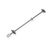 S SIENOC - Mandrino filettato T8 per stampante 3D, 400 mm, guida lineare, mandrino e dado in rame, cuscinetto orizzontale+giunto (tipo 3, set da 2, 400 mm)