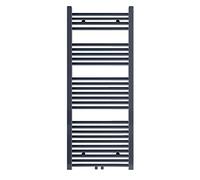 S SIENOC radiatore bagno 600 x 1400 mm Nero centrale attacco radiatore scaldasalviette asciugatore