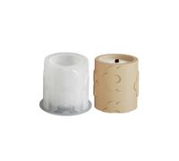 (S) Silicone Crafting Supplies Flower Pattern Candle Holders Moulds Silicone Texture Perfect for Making Home Decorations S