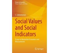 S. Subramanian Social Values and Social Indicators (Tascabile)