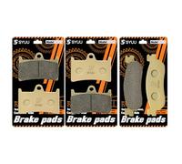 S SYUU Pastiglie Freno Anteriore e Posteriore per moto Compatibili con Yamaha YZF R6 600 1999-2002 YZF R1 1000 2002-2003 per montagna tour motocistici lunghe percorrenze e strade rurali FA252F FA345R