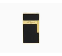 S.T. DUPONT ACCENDINO BIGGY FIAMMA A TORCIA LACCATO NERO E DORATO 025002