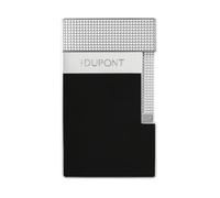 S.t. Dupont accendino da tavola laccato cromo nero T20101 115x65x24 mm