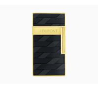 S.T. DUPONT ACCENDINO FIAMMA A TORCIA BIGGY MONOGRAM 1872 NERO E ORO 025079