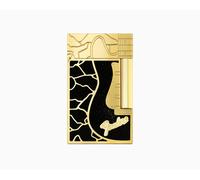 S.T. DUPONT ACCENDINO FIAMMA DOLCE LINEA 2 CLING FENDER NERO E ORO C16025CL