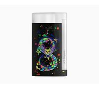 S.T. DUPONT ACCENDINO JET ANTIVENTO SLIM 7 DRAGON LACCA NERA E ORO GIALLO 027777