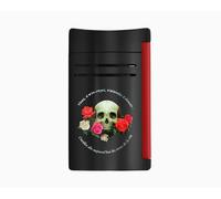 S.T. DUPONT ACCENDINO JET FLAME MAXIJET MEMENTO MORI NERO 020394