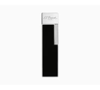 S.T. DUPONT ACCENDINO TWIGGY FIAMMA A TORCIA PIATTA FINITURA CROMO E NERO 030001