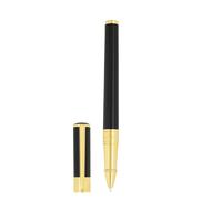S.t.dupont biro penna roller Initial nera oro in ottone 147x13 - 44 g 272202