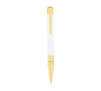 S.t.dupont biro penna sfera Initial bianca oro in ottone 147x13 - 40 g 275217
