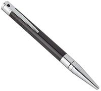 S.T Dupont D-265200 - Penna a sfera con finitura cromata, colore: Nero