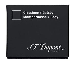 s.t DuPont d-40100 penna stilografica, colore: Nero, 6 Pezzi