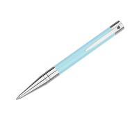 S.T. Dupont D-Initial Ballpoint Pen Model 265279 - Blue Lacquer and Chrome Finish