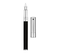 S.T. Dupont D Initial Duo Penna Stilografica Resina Nera Goldsmith 260204