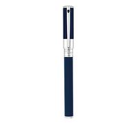 S.T. Dupont D-Initial Penna Roller Blu E Cromata | Molto di più di un semplice strumento di scrittura, la penna assomiglia ad un gioiello che porta dentro di sé tutti i ricord