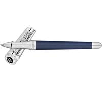 S.t.dupont Penna 462017 Rollerball ottone palladio e blu Fire Head punta media