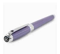 S.T. Dupont Penna Roller Wi Initial 412000L Accessorio Scrittura Da Collezione Lilla