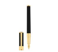 S.t.dupont penna stilografica Initial oro nera ottone 147x13 - 40 g 270202