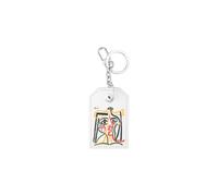 Portachiavi S.T.Dupont 'Picasso Edition' Classico Unisex Metallo E Pelle Bianco