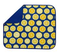 S&T INC. 531201 Tappetino scolapiatti assorbente, reversibile, in microfibra, per cucina, poliestere, limoni
