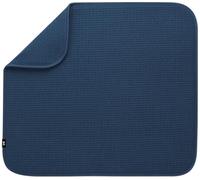 S&T INC. Tappetino scolapiatti assorbente, reversibile, in microfibra, per cucina, 40,6 x 45,7 cm, blu navy
