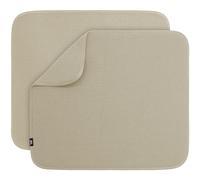 S&T INC. Tappetino scolapiatti in microfibra altamente assorbente, tappetino da cucina per piatti, utensili, pentole e padelle, grande, 40,6 x 45,7 cm, puro cashmere, confezione da 2