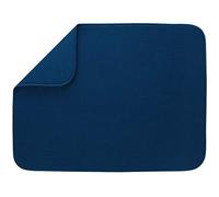S&T INC. Tappetino scolapiatti per cucina, assorbente, reversibile, XL, in microfibra, 45,7 x 61 cm, blu navy
