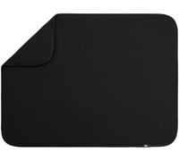 S&T Inc. Tappetino scolapiatti XL, in microfibra, altamente assorbente, tappetino scolapiatti per piatti, utensili, pentole e padelle, extra large, 45,7 x 61 cm, nero