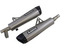 S-T12SO4-HCQT MUFFLERS TI BONNEVILLE TRIUMPH 900 T100 ABS BLACK 2018