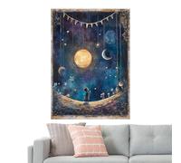 S Tarry Night Puzzle, Uso Versatile, 70x50 cm, Puzzle Paesaggio, Stupendo Scenario al Tramonto, Design Romantico, per Bambini Adulti Uffici Familiari Scuola Casa Desktop Quotidiano