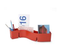 S-Tidy Portaoggetti da Scrivania Poppy Rosso