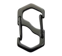 S Tipi Moschettone Portachiavi Alpinismo Arrampicata Acciaio Appeso Rapido Clip Outdoor Key Holder