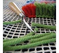 S-TROUBLE - Tappeto bianco da appendere in tela, 100 x 150 cm, chiusura a gancio, fabbricazione di tappeti, tappezzeria, strumento fai da te, strumento per ricamo, artigianato, decorazione