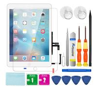 S-Union Kit di Sostituzione dello Schermo con Pellicola di Vetro Temperato, Digitalizzatore Touch Screen Aggiornato Solo per Air 1st Generation A1474 A1475 A1476 (Bianco)
