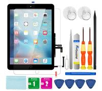 S-Union Kit di Sostituzione dello Schermo con Pellicola di Vetro Temperato, Digitalizzatore Touch Screen Aggiornato Solo per Air 1st Generation A1474 A1475 A1476 (Nero)