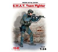 S.W.A.T. SWAT Team Fighter (100% New Molds) 1:24 Plastic Model Kit ICM
