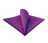 S&W SHLAX&WING Fazzoletto da Taschino Uomo Rosso Lampone a Pied de Poule per Giacca e Matrimoni