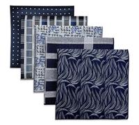 S&W SHLAX&WING Set Di 5 Fazzoletti Da Taschino Per Uomini Da 32cm Fazzoletti Formali Per Abiti Matrimoni Smoking Colori E Motivi Assortiti No.40