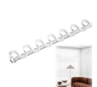 S Wave - Binario per tenda ondulato, 400 cm, in alluminio, montaggio a soffitto, con nastro a scatto, perfetto per tende pieghevoli ondulate, colore bianco, lunghezza regolabile 100600 cm