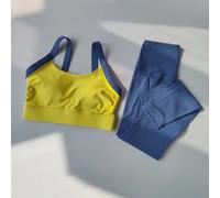 S-XL 2PCS Yoga Set Croce Schiena SPORTS Reggiseno Intimo Alto Vita Leggings New