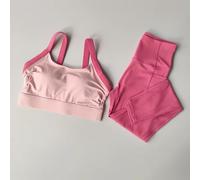 S-XL 2PCS Yoga Set Croce Schiena SPORTS Reggiseno Intimo Alto Vita Leggings New