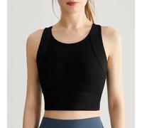 S-XL Canotta Yoga ad Alta Intensità con Coppe Integrate Moda Sportiva da Donna