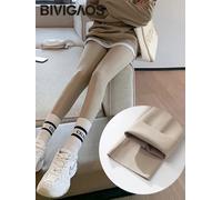 S-XXXL Spazzolato Shark Leggings senza Cuciture a Vita Alta Pantaloni Donna Moda