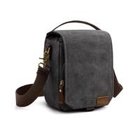 S-ZONE Borsa per Fotocamera Piccola DSLR SLR Borsa per Foto in Tela Idrorepellente Borsa per Fotocamera Fotografi